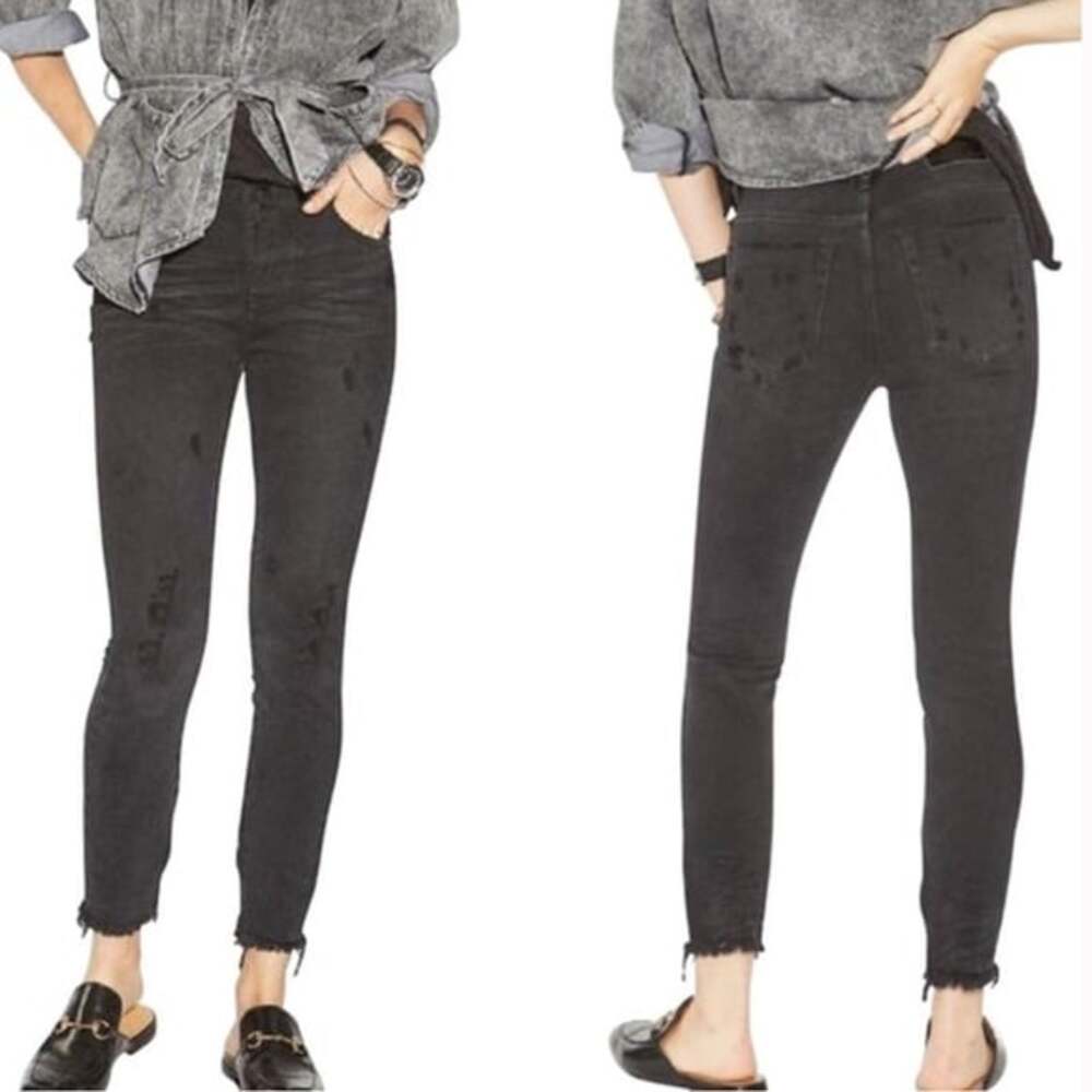 One Teaspoon High Rise Distressed Free-bird Black Oak size 24 NEW - Picture 1 of 6